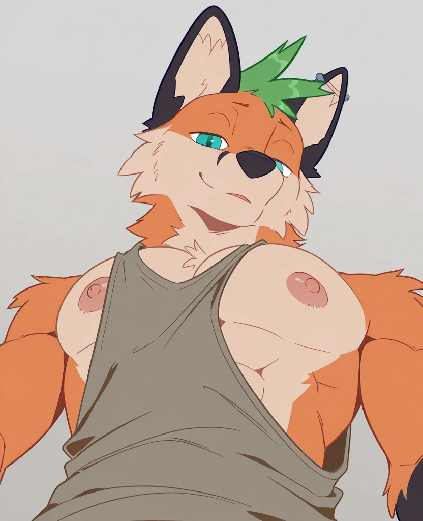 bare, male:1.1, canin, loup:1.1, wereloup, Muscle, Gros muscles, c big pectorals, mature male, hairs, green fur color, yellow eyes, blissful, gentle, expression tendre, green and gray fur, corps musclé et nu, penis and testicles visible, :1.1, hairs, tout le corps:1.1, by doooo2424, by doooo, on Kusunagi), (best quality:1.2, 4K, 8k, high resolution, head of'artwork:1.2), ultra-detailed, (realistic:1.37, photorealistic:1.37), HDR, uhd, studio d'lighting, Ultra fine paint, acuity, Physics-based rendering, fur color Green, extremely detailed description, professionnel, couleurs vives, loup-human hybrid, force, pouvoir, bare penis and visible testicles