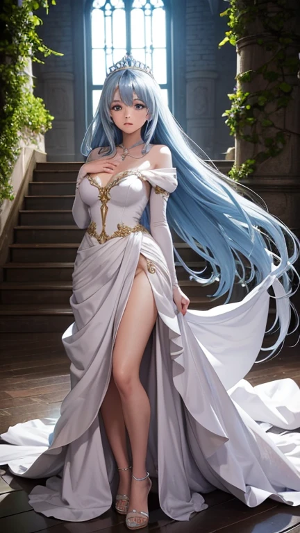 Long blue hair,hentail realism, shadowing,,character sheets, reference sheet, Standing painting, 8K, Super detail, 1080p, Women's HD,femele, 16k, A high resolution, Best quality, High quality, Anatomically correct, Masterpiece, ccurate, hyper HD,As graceful as a swan,unreal-engine, Ghibli-like colors, anime big breast, Standing painting, angle of view,battle armor,ssee-through,Lace skirt,fluorescence
