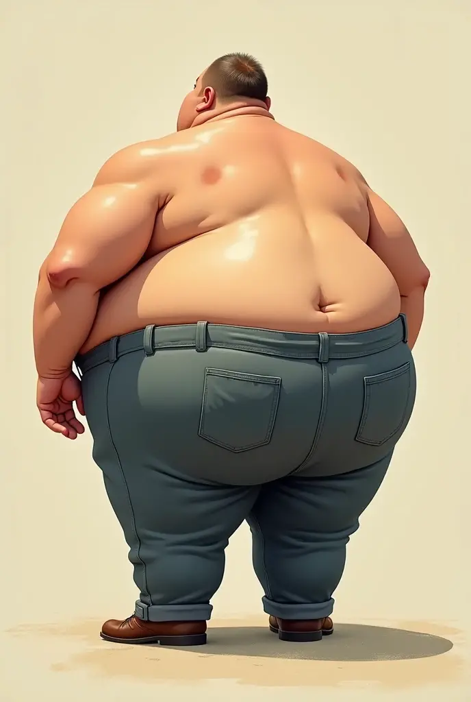A picture of an obese  male with his right leg bent on the ground and his left leg hanging down to the edge of the ground, (Right hand on right knee:1.5), body tilted forward, shorten, Detailed but rough, Skechers, draw loosely, Loose cross hatching, Glen Keane (Glen Keane) of inspiration, Accurately drawn details, Correct and rigorous human body structure and perspective structure