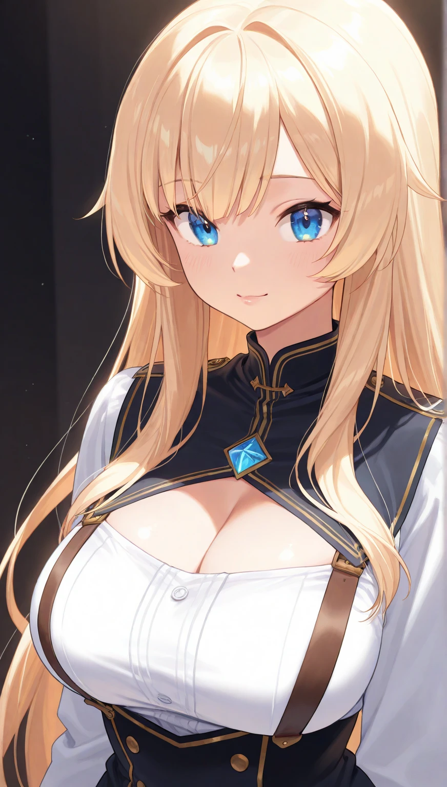 masterpiece, Highest quality, Highest quality, Official Art, beautifully、aesthetic:1.2), (1 girl), Very detailed,(Fractal Art:1.3),colorful,Most detailed,Blonde long hair,blue eyes,Moonlit Night,Rose,Big Breasts,Nipples,corset