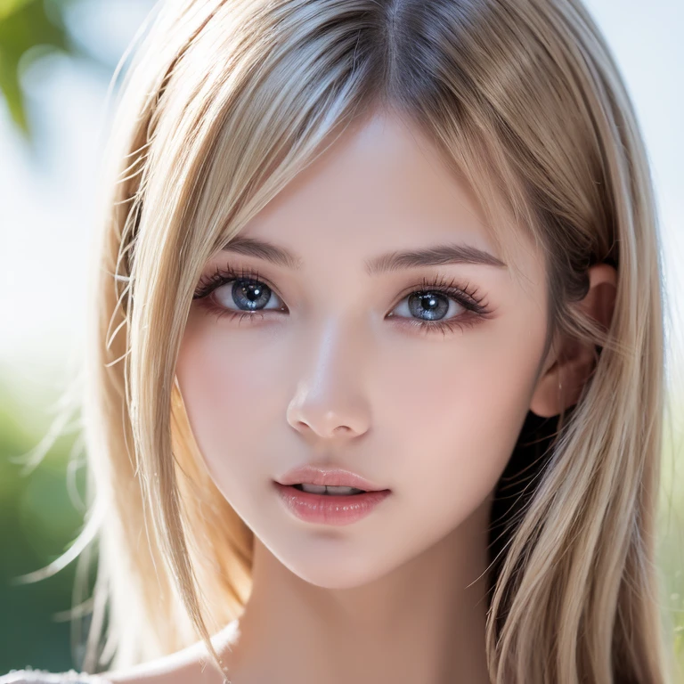 1 female, (Ultra Practical, high resolution), (Very detailed eyes, Highly detailed hair, Highly detailed face, Plump lips with rich details), (off shoulder with open breast), breast, Upper Body, Find a smile, Silver-blonde hair, (best quality:1.4), RAW photos, (Practical, photo-Practical:1.37), Professional photography, light, (Delicate face: 1.2),

