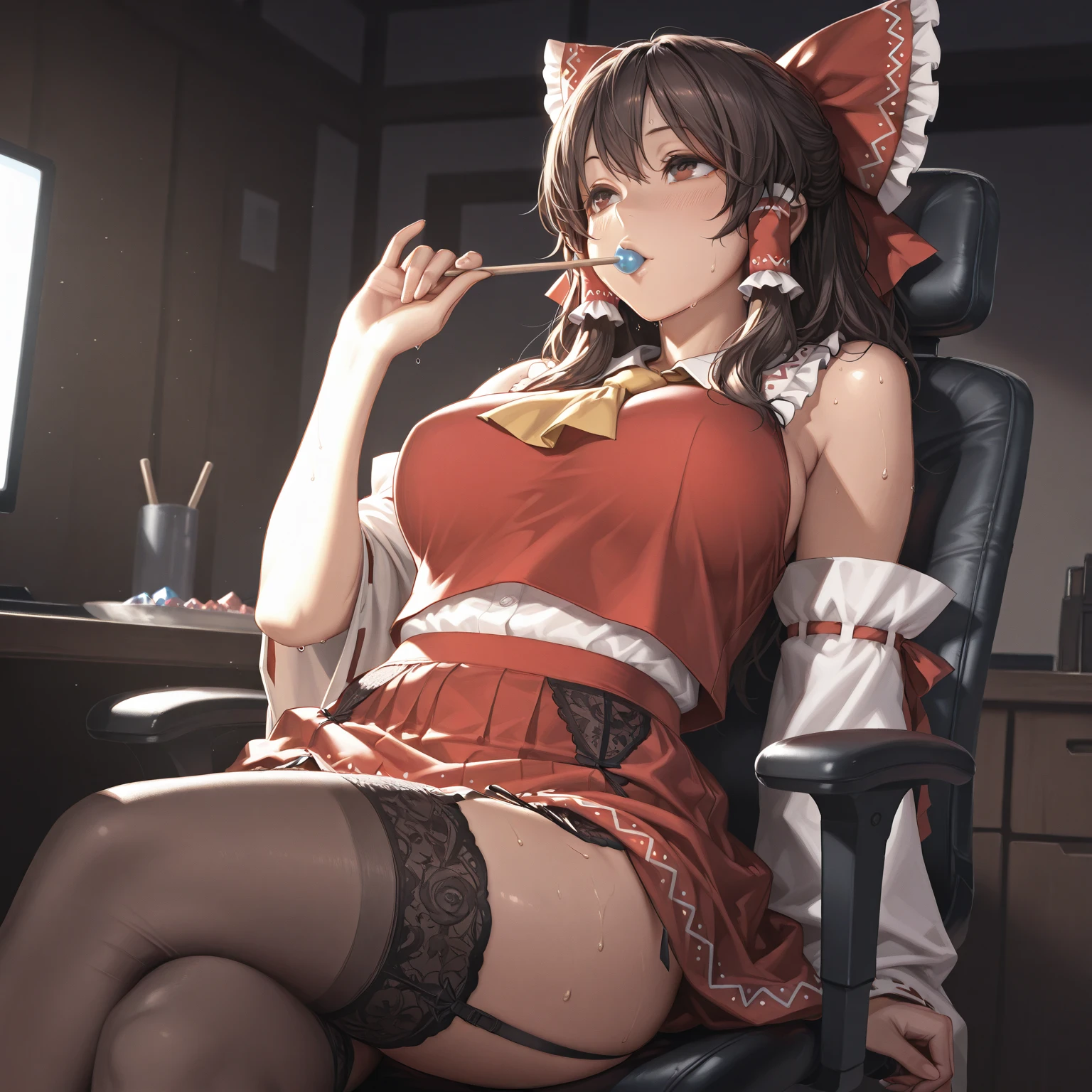 Anime girl lying on table, Beautiful anime girl kneeling with open legs, Biomechanical OPPAI, Sexy pudica pose gesture, seductive anime girls, with index finger, the anime girl is crouching, an oppai cyberpunk, hajime yatate, rogue anime girl ayanami rei, ryuko matoi, sexyposture, konachan,Exhale the mist,Stick out her tongue,Mermaid line,musculature,Ambiguous eyes,High-fork panties,Be red in the face,huge tit,over knee socks,open open mouth,Stick out her tongue, dropping saliva,White popsicles,Melted popsicles,Hair tied up,Long tongue,Single horsetail,The melted popsicle falls on the chest,Excitation,Rub your chest with your right hand,Plenty of liquid,White liquid,Floating popsicles,Suck on popsicles,looking at viewert,love heart,Throw a wink,Lick gently,Camel toes,Half-off coat,Oral sex,Popsicles in his mouth,Semi-closed Eyes,Abs,musculature,Sunburn,Brown skin,Popsicle pointed to panties,Put popsicles in it,Hold your butt with your left hand,Thick and long popsicles,Openwork panties,Top crotch,Fork the legs,without wearing shoes,Mesh socks,Excretion of breast milk,yogurt,Yogurt comes out of the mouth,Yogurt flows from the inside,A small amount of belly yogurt,,plugging
