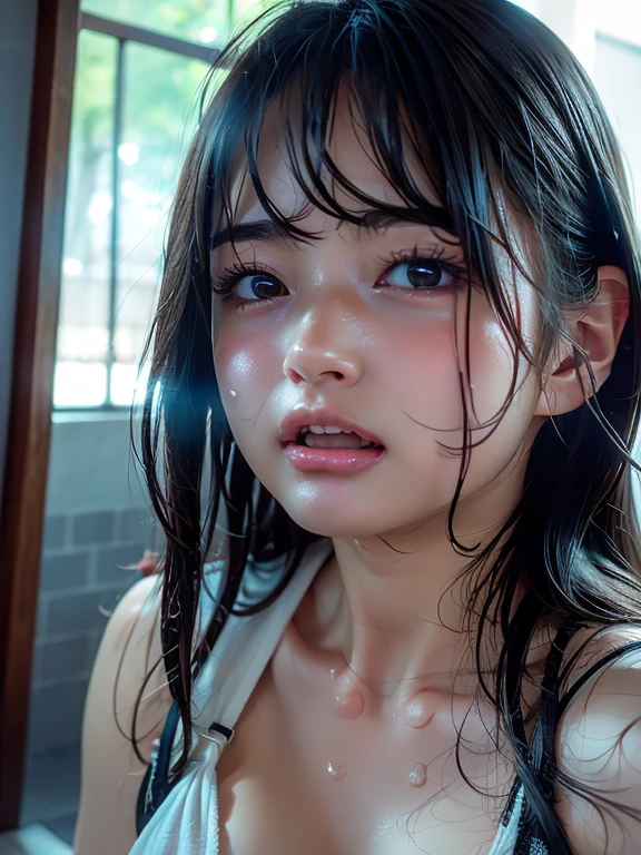 (best quality,4k,8k,highres,masterpiece:1.2),ultra-detailed,(realistic,photorealistic,photo-realistic:1.37),wet,erotic) wet and wet from rain,dripping wet,(naked slender woman with pert chest in sunset beach with flowing water),her wet body covered in water droplets,splashing water,rainy wet,waterdrops,very wet,soaking wet, Japanese talented model, sexy girl, drenched, beautiful Asian girl , Japanese goddess, (stunning slim perfect body with hot thin belly and pert breasts), ( the exceptional beauty, She has a neat slim figure and is the next big thing in the gravure industry, Japanese talented model, by Kentaro Miura,realistic young gravure idol,sensual young gravure idol,realistic sensual gravure idol, by Tadashi Nakayama, authored by Hideyama Kikugawa, Yoshitomo Nara , waves of extremely intense orgasms,screaming into tears,sudden irresistible sexual desires, drowning,wet hair,help,help,in distress,pleasure and pain,desperation,surrender,total loss of control,trembling,overwhelming sensations,overwhelming pleasure,uncontrollable release, (complete surrender to pleasure:1.), indescribable ecstasy,unbearable bliss,orgasmic overload,overwhelming climax,shaking with pleasure,emotional release,cathartic experience,pleasure beyond imagination,unleashing primal desires,utter vulnerability,uncontainable passion,dark and overwhelming desire,sensory overload,blissful exhaustion,pure ecstasy,aching for release,in the depths of pleasure,in the depths of despair, (powerful orgasm run through her body over and over, skin turning red), (divine goddess), (imminent intercourse, intensive deep penetration:1.45), ( into deep trance, into deep ecstasy:1.65), (filled with most intense pleasure:, going crazy1.37), (cute fine face:1.46), (very youthful:1.65), (ass), (Masturbating:1.5), (sharply buttocks), (well shaped legs), (elegantly sculpted body:1.67), (romantic sunset beach), (detailed eyes), (romance:1.35), (sex appeal:), (call it today)