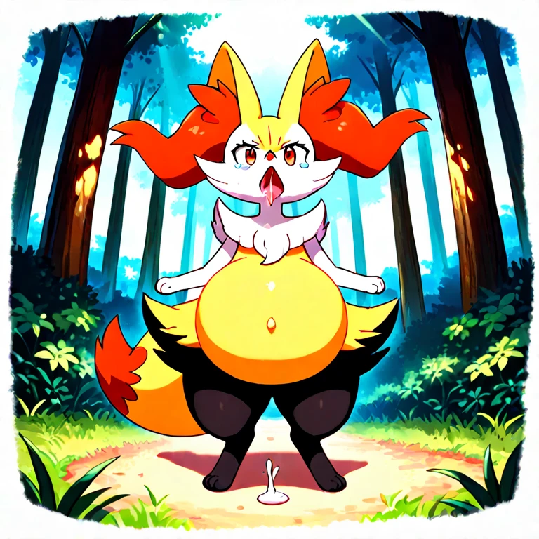 Braixen, female braixen, breasts, smile, looking pleasured, open mouth, (pussy:1.1), leaking cum, cum on body, cum on breasts, cum puddle, (covered in cum:1.4), (lots of cum:1.1), masterpiece, beautiful, hi res, 4k, e621,<lora:Braixen v3-000006:1>