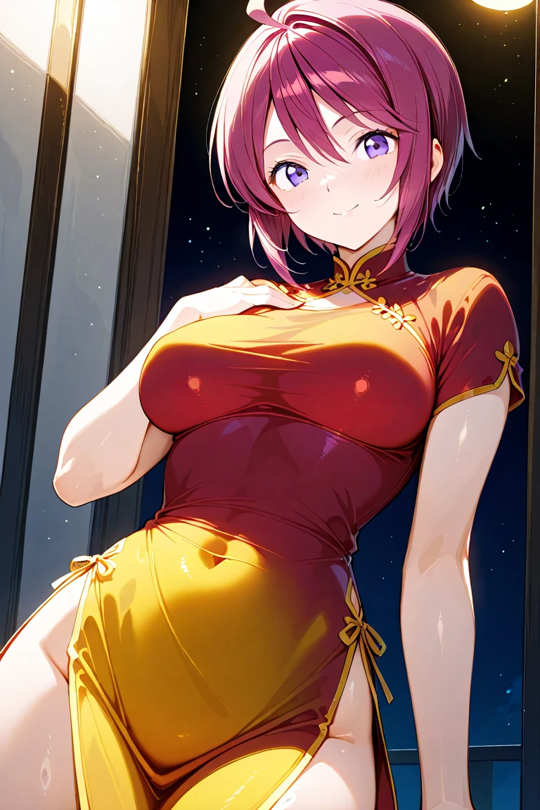 ((Highest quality、masterpiece、anime style、best quality、high resolution、8k、detailed、ultra-detailed:1.3))、Long legs、Sharp focus:1.2, Beautiful woman with perfect figure:1.4、(Smiling:1.2), double eyelid、30-year-old female、Sexy pose、((((Close your mouth、One Woman、Monk、The background is a different world、Outdoor:1.5))))、(((((Hands on the side of the body)))))、High resolution, solo, Highest quality,