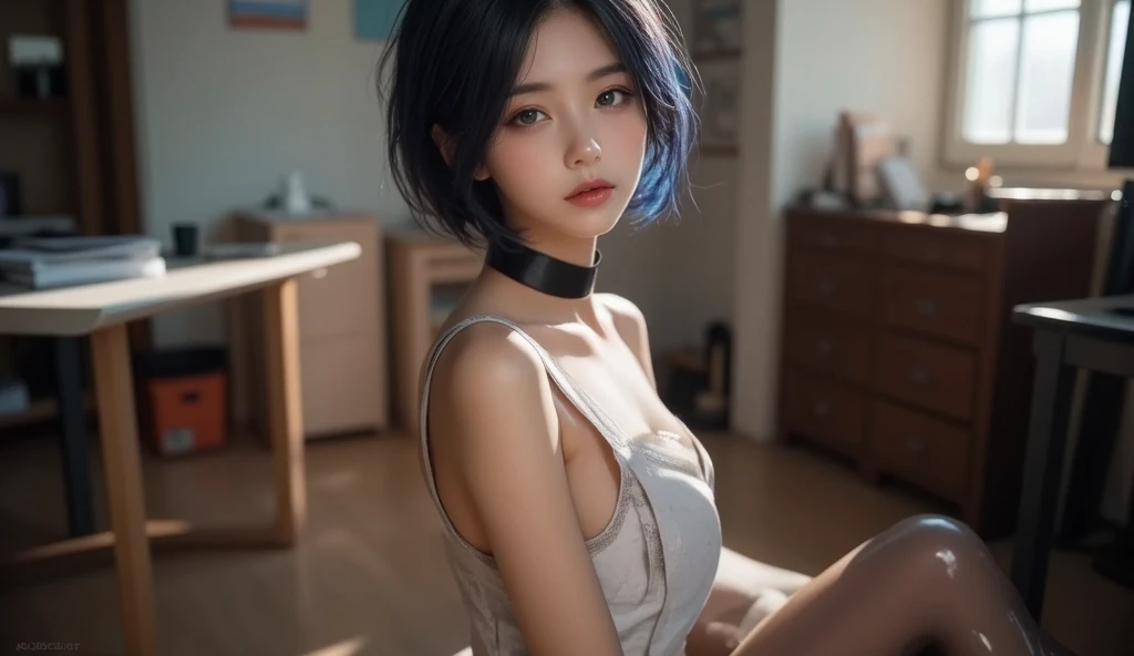 (Browsing Caution:1,4),Mix 4, (8k, RAWphotograph, Highest quality, Tabletop: 1.45), (Realistic, Realistic: 1.37),illumination, night, プロのillumination, photographn mapping, Radio City, Physically Based Rendering, Gradient Brunette, 高品質のphotograph, High resolution, 1080P, (Detailed facial depiction), (Detailed description of the hand), (Delicate CG), Extreme light and shadow, Rich details, (Detailed facial features), (Highest quality), Look in front of you, Highly detailed face, Highly detailed lips,  超High resolution, (truth: 1.4), photograph, 1 Girl, [(sad)],  , Thin limbs, movie, Cool pose, I Cup, Highest qualityな完璧なボディ, photographのような, (1 Girl: 1.3), Perfect balance, (Huge, Perfect breasts, Areola),(Realistic, Realistic:1.37),One Girl, Cowboy Shot,Professional Lighting, Photon Mapping, Radio City, RAWphotograph、(Realistic:1.4)、Octane Rendering、Complex 3D rendering with ultra-detail, Studio Soft Light, Rim Light, Crisp details, Super detailed, Realistic skin texture, detailed aspects, Beautiful details in the eyes, Highly detailed CG Unity 16k wallpaper, Compensate, (Detailed Background:1.2),Highest quality, 超High resolution, Tabletop, One Girl, One Girl,alone, Upper Body,Show Viewer, White Background, Bobcut, short hair, Multicolored Hair, Compensate , Lips parted, Black Lips, eyeliner, Gothic, Goth Girl,((Multicolored Hairの色:1.4)),(((Completely naked))),(((nsfw))),((Small breasts:1.2))