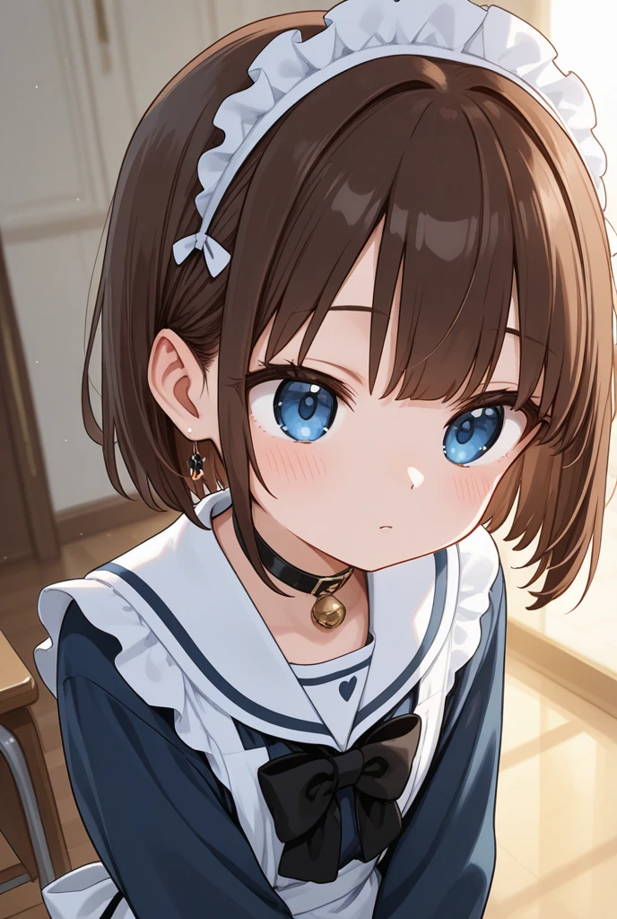 NSFW,(One girl:1.5),subaru_suspenders、French Braid、Grey Shirt、No arms、Black bow tie、Blue shorts、abdomen、Grey hat、Grey socks,indoor,inn,(Perfect hands),(Perfect Anatomy),(masterpiece),(highest quality),(Lustful face:1.5),Embarrassed,blush