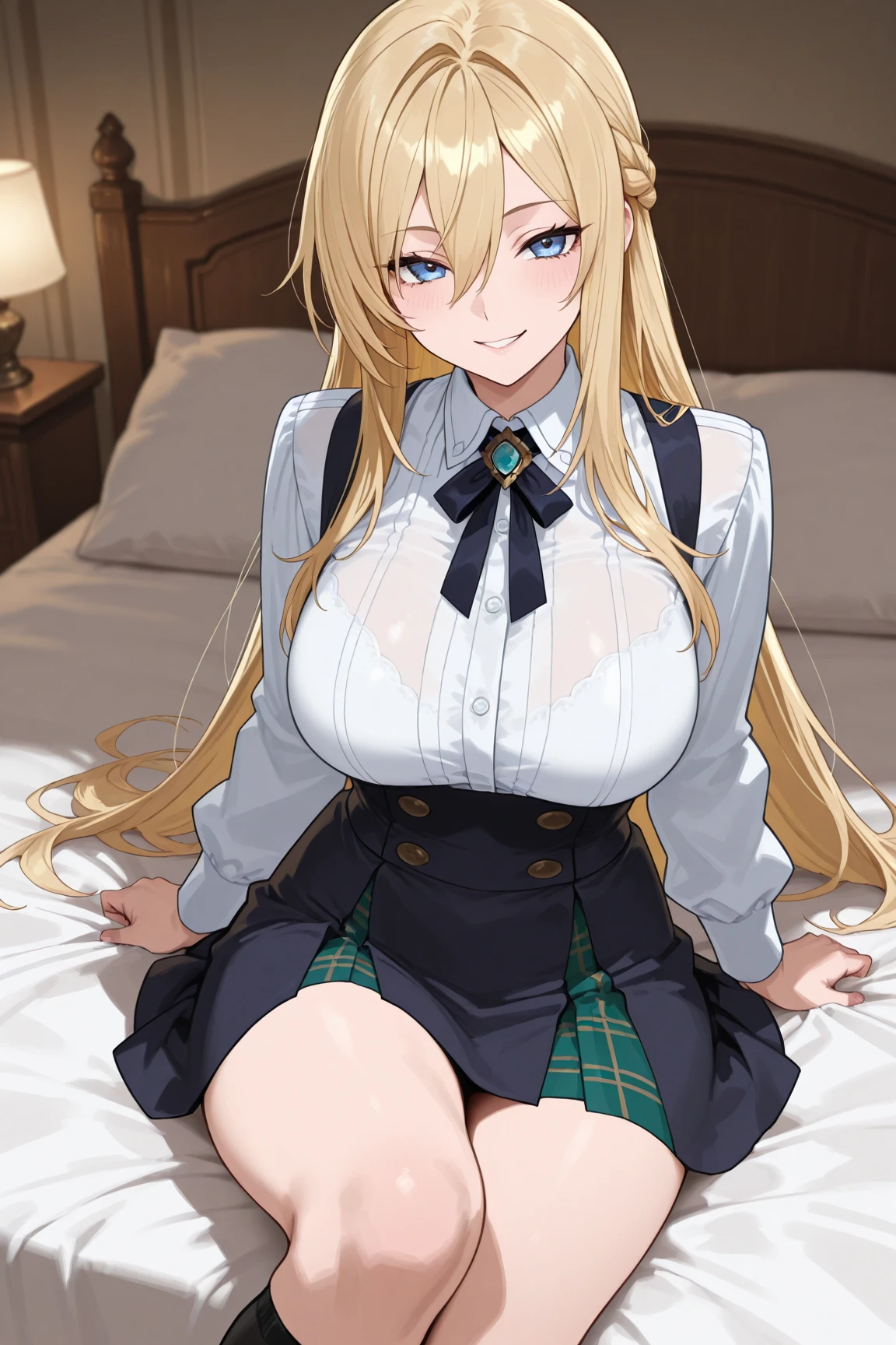 The woman is raped by naked men on a big bed and fucked so hard that a huge amount of semen comes out of her pussy.、((Highest quality)), ((masterpiece)), (detailed), (Perfect Face)、The woman is a thief with green eyes and medium-long blonde hair. She is wearing a luxurious black skirt-type suit with gold embroidery and trim, a luxurious and elegant white blouse with frills, jeweled earrings, and an engagement ring.