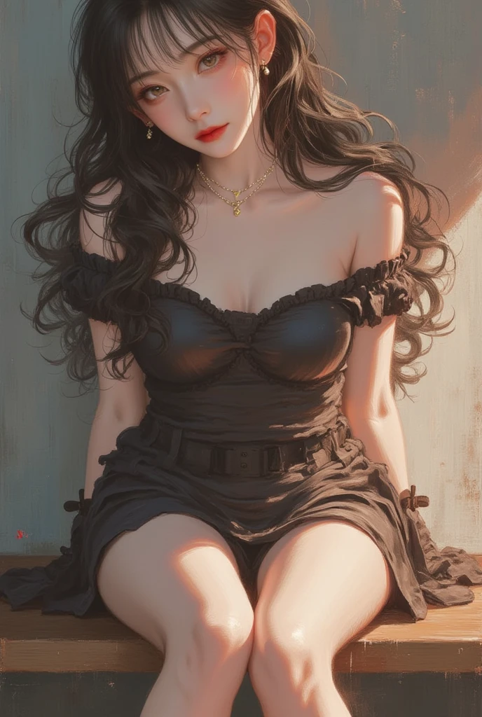 Long straight black hair,big breasts beautiful,being thin,lichen,highr,Wearing a merchant's uniform,big breasts beautiful,being thin,flat,highr,Probably wearing a merchant's uniform,A long hair,((white see-through-blouse,There is no black miniskirt)),Underwear bites,sexyposture, Slim lower body, posterior view,gaze by the window,buttocks sticking out,on the floor on all fours,provocation