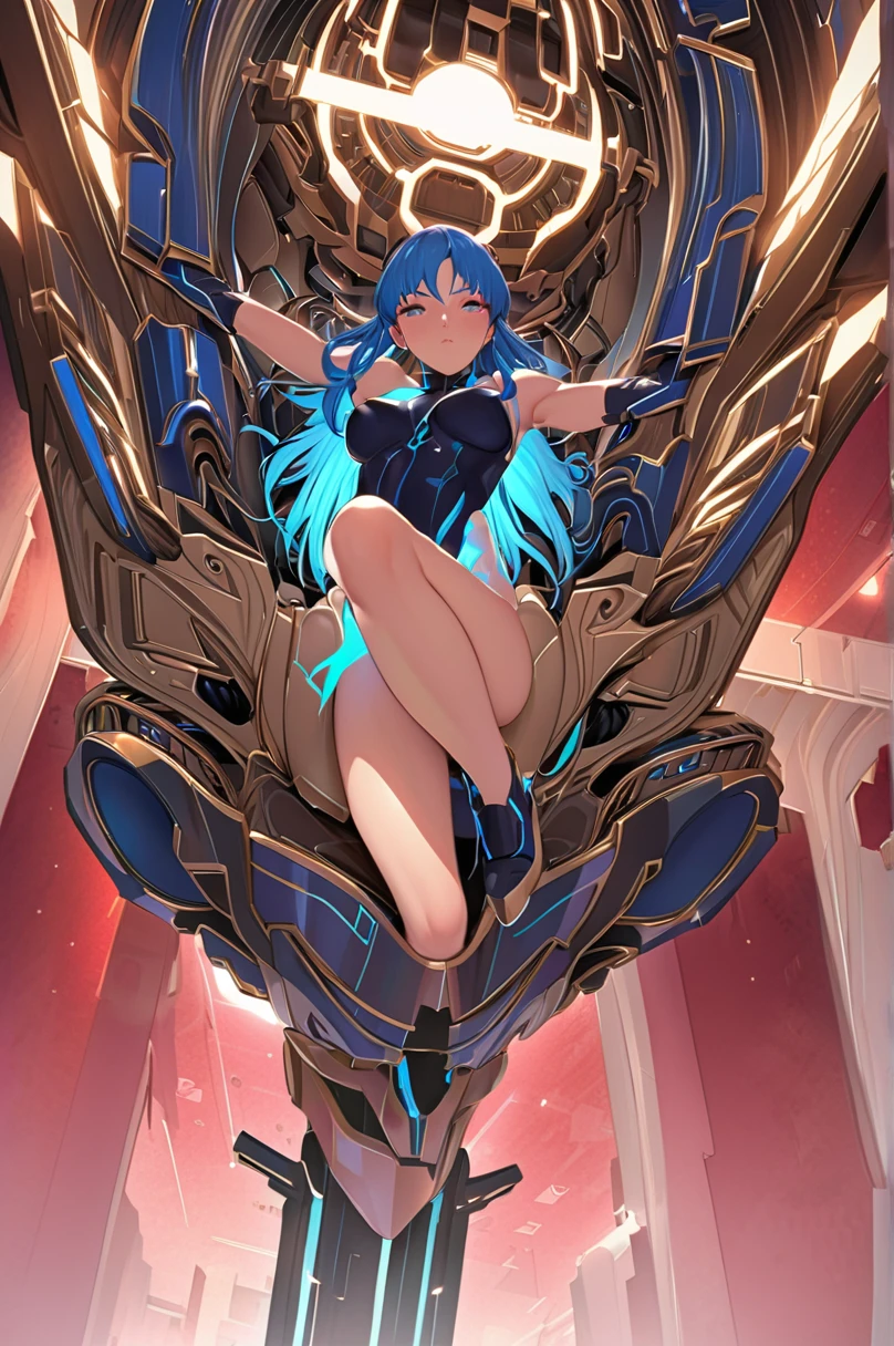 masterpiece,Highest quality, Unreal Engine, Super Resolution, Very detailed,
1 Girl, Waist, thin, (Muscular:0.8)
Round Breasts, Big Breasts, Bold, Part your lips, Observe the audience,
Are standing, sexy pose
Waist shot,Tentacles entangled in chest,Spread your legs,(From below:1.2),
, Key Visual,
Light blue hair, Red eyes, Long-haired monk \(dq3\)
,,Tabard Elbow Gloves((Spread your legs上げる:1.3))、(Black string panties:1.2)