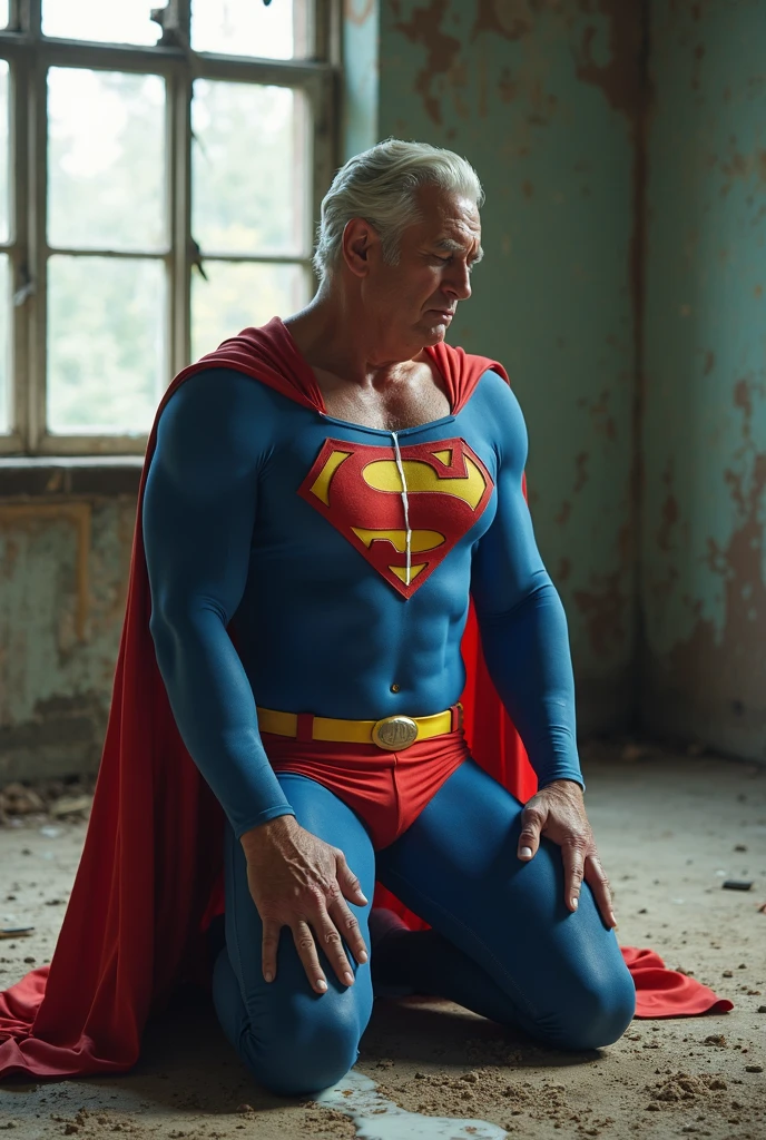 score_9, score_8_up, score_7_up, score_6_up, score_5_up, score_4_up , ,photo realistic,2men,
slim old man Alfred (butler, intelligent, gentlemanly, slim, in his 60s) and young guy Batman (hairy, muscular,handsome, tall, body covered in scars,30years old) wearing only a mask embrace each other in the shower in white briefs