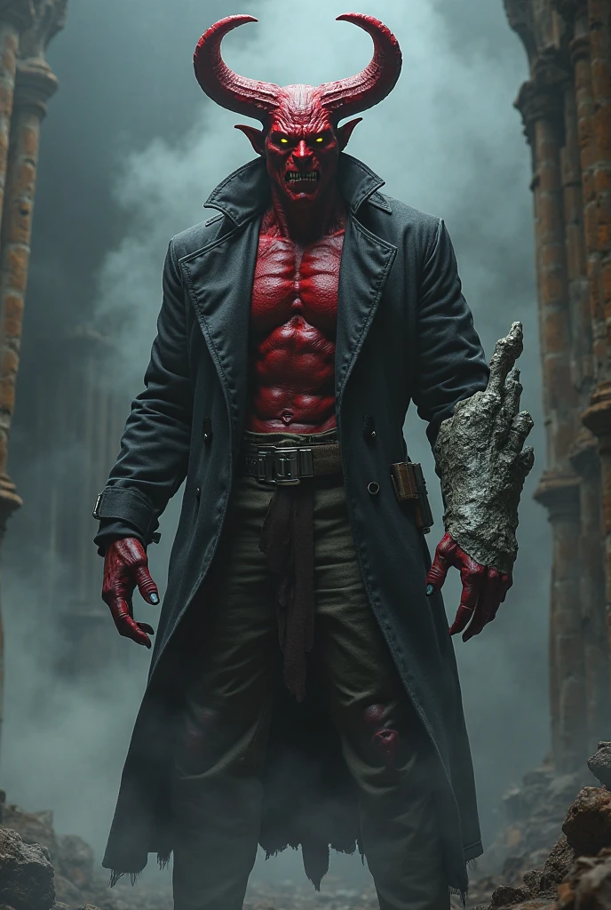 in style of Harry Clarke,character concept design,half body, (ROSE HEAD:1.5) (no face:2.0) paladin,angry,crazy smile,fighting pose,Magic Effects,Metallic details,Red tone,Unknown background,perfect hands,Core Art,The art of spray painting,Splash Art
