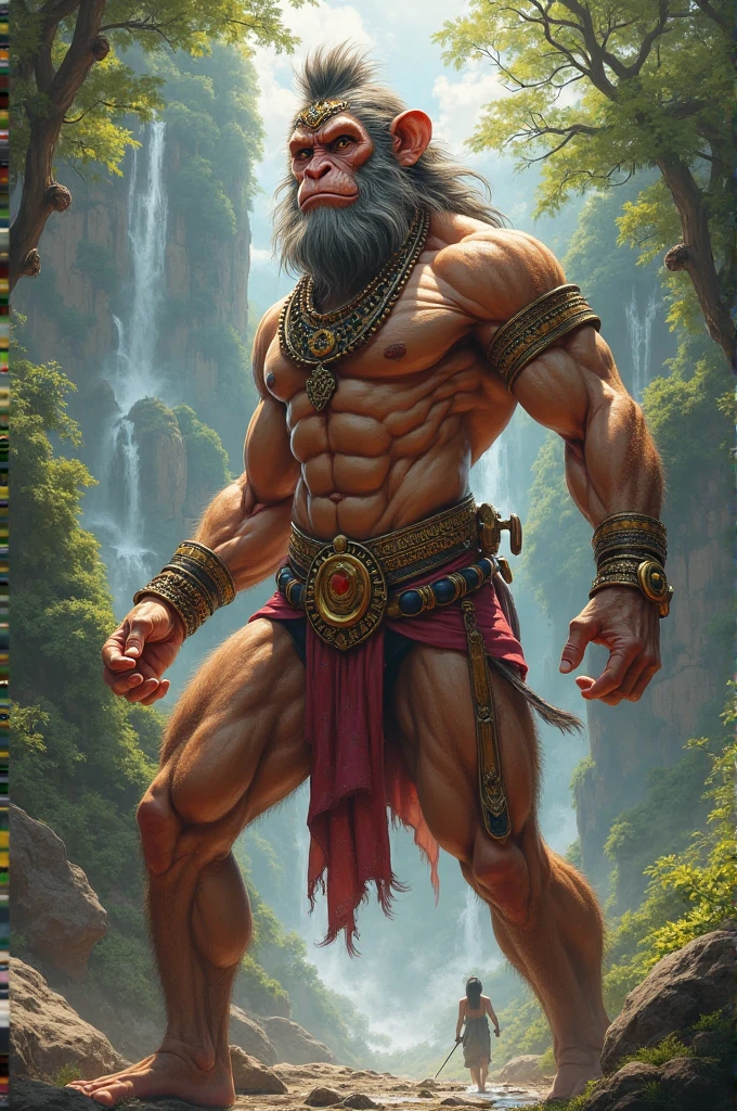 muscular bipedal camel with 3 heads, doing an indian deity pose, wearing purple sultan pants, digitl art, painting-like, HD, unrealistic, with one arm down and the other arm up, illustration