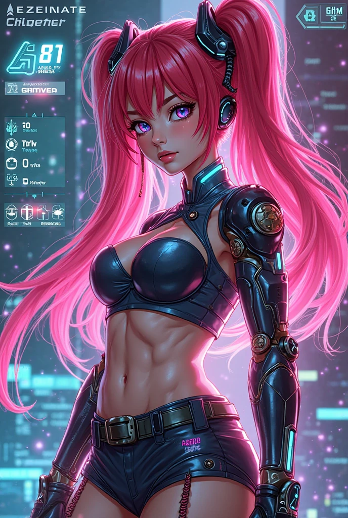 Masterpiece artwork, best qualityer, 1girl, ives , Mecha, beautiful lighting, (Neon light: 1.2), (natta: 1.5), "Masterpiece artwork, best qualityer, 1 garota, full - length portrait, sultry posing, blue colored eyes, multicolored hair+Plata:1.3+rot:1.2+purple+yellow:1.3+Unripe:1.3, sculpted legs and tempting curves, bountiful breasts, beautiful face, many drops of water, nube, Twilight, open plan, water colour, Neon light:1.2, natta:1.5, Mecha, beautiful lighting, bright neon light: 1.2, unforgettable mysterious night: 1.5"
