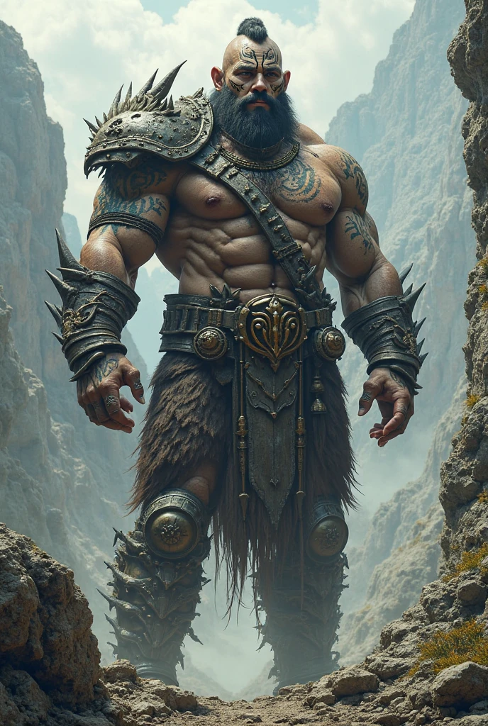 A very buff barbarian guy