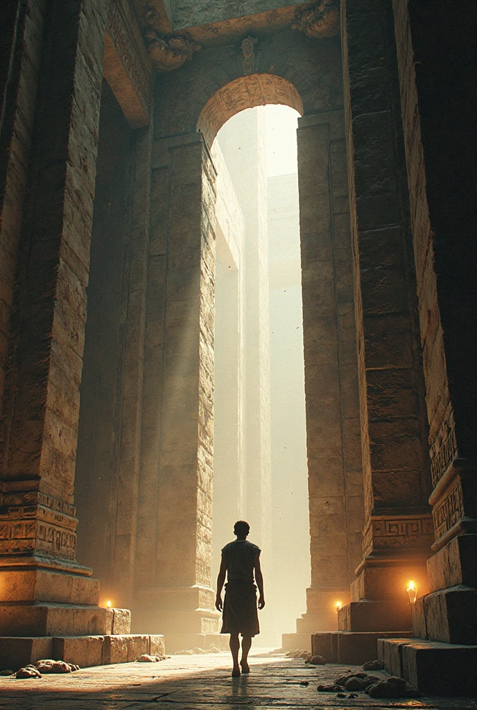 Ancient ruins on an unknown planet,It is made with motifs of ancient ruins, human bodies, bones and genitals.,The ancient ruins are huge,