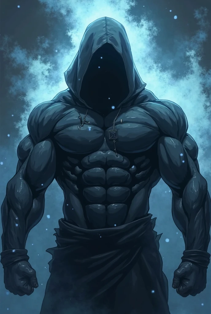 A gym fit boy in hoodie background Balck out line white with abs