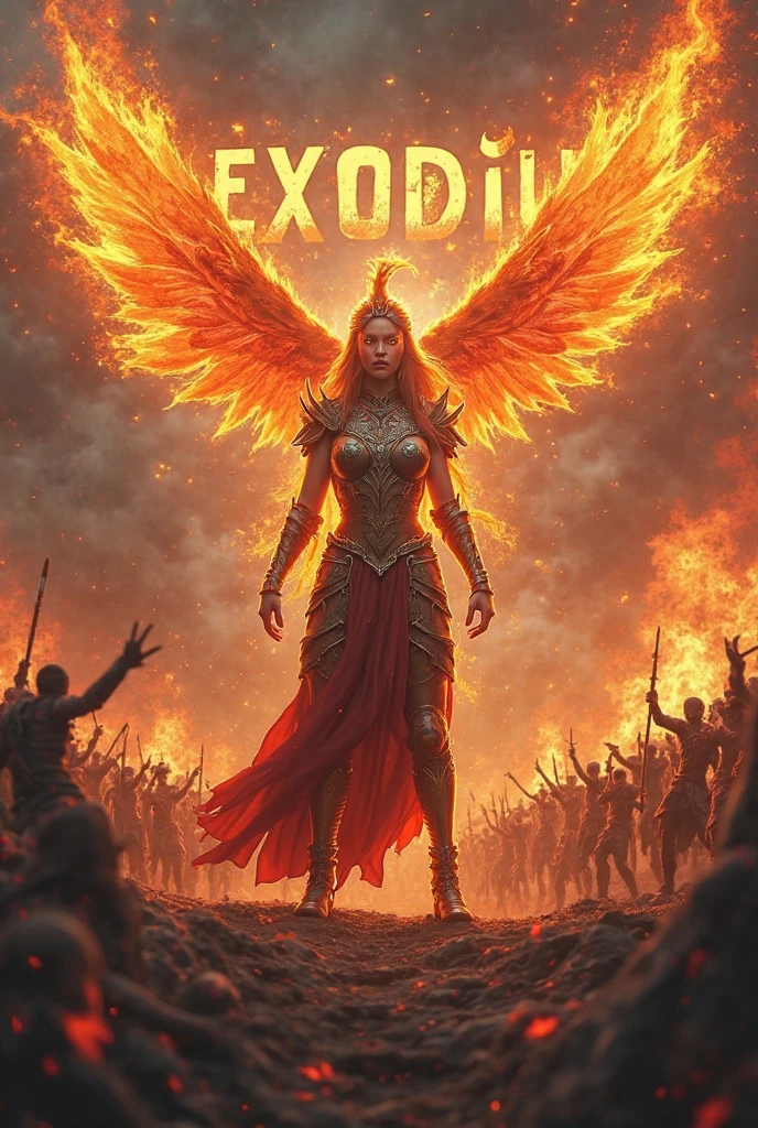 Create a book cover for Rising Ashes by Ivy Reaper
