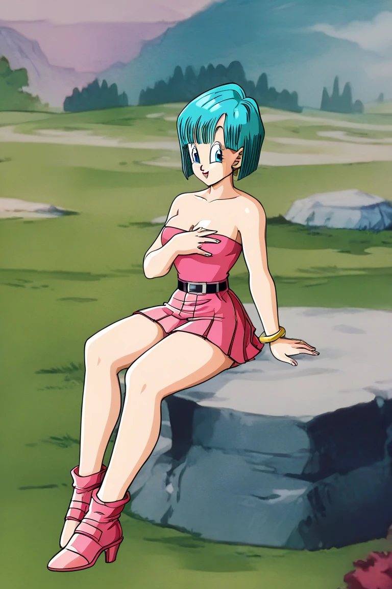 bulma, 1girl, solo, long hair, breasts, bedroom, on bed, green eyes, purple hair, one side up,masterpiece, expensive quality, very_expensive_solve, big_file size, full color,(completely nude:1.2),pussy,niplles,small breast,(Loli kid),