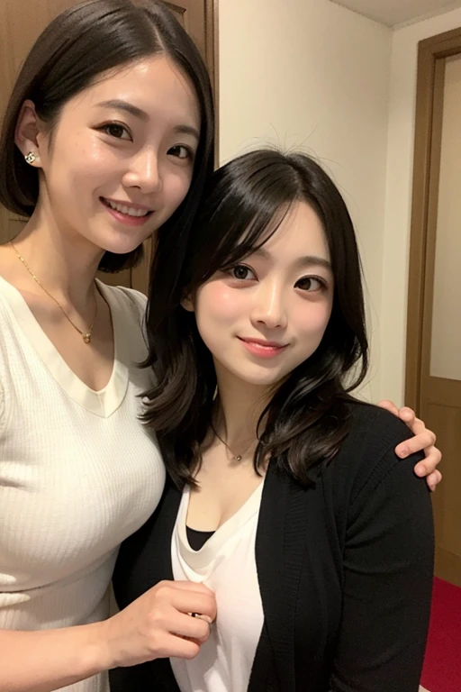 ((highest quality, 8k, Tabletop :1.3)), (Realistic, Realistic:1.4)Beautiful woman with perfect figure :1.4, 超Huge breasts, beautiful, smile, (bright:1.4), Beautiful woman, (Highly detailed face:1.2), Fine grain, double eyelid, Beautiful Japanese women, slim:1.9, thin, Oily skin, Shiny skin, Silk Hair,Short Bob Black Hair, Tight clothing,Huge breasts,超huge,2 men and 2 women,Two shots,2 men and 2 women,Two shots,2 men and 2 women,Izakaya,Two shots,One Man,2 men and 2 women,But in Japan,Looking into the camera,But in Japan,Two shots,2 people,Selfie Camera,Selfie Camera,couple,couple,Izakaya,Izakaya couple,But in Japan,Two shots,couple,But in Japan,Two shots,couple,But in Japan,Two shots,Short Bob,huge tits,couple,But in Japan,couple,Two shots of But in Japan,But in Japan,Couple,Super huge boobs,CoupleTwo shots,Super huge boobs,Two shots with my uncle,Two shots with my uncle,Two shots with my uncle,date,make out,make out,Love love,Love love,make out,Couple,Couple,Age difference couple,Age difference couple,Age difference couple,Age difference couple,Love love,Love love,friend,friend,Love love,Couple,Love couple,Man with arms around waist,Short Bob,huge ,Selfie Camera,business suit,Beer in one hand
