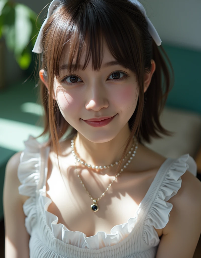 (masterpiece,best quality:1.4),(absurdres:1.3),((8k)),((super resolution:1.4)),(raw photo,photo realistic:1.2),(shiny skin),extremely detailed skin,detailed face,detailed eyes,sparkling eyes,Detailed hand,Detailed Hair,Detailed Background,(TEMU, popular idol costumes, stage costumes,checkered pattern, Lolita fashion),(detail idol costumes, Lolita fashion, Rakuten market, TEMU,online shopping,),((Detailed cleavage,holding microphone,Tokyo Dome, Yokohama ArenaConcert,stage)),Junior Idol,1girl,12yo,upper body,Japanese idol,extremely beautiful face,brown hair,Hair ornament, fair-skinned ,random hairstyle, pretty girl singing,,nsfw,,crouch,Front view from below:1.3,nogisaka costumes,lace Panties 