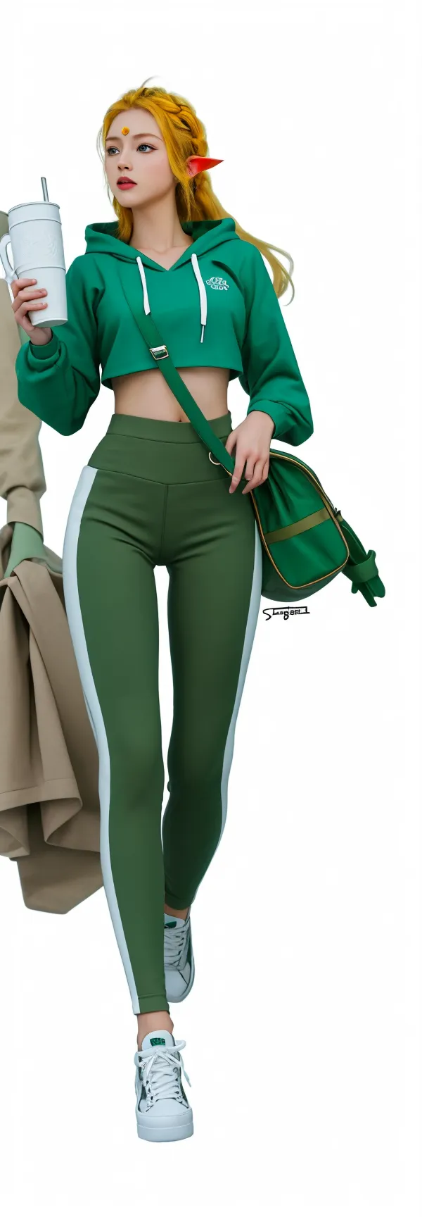 ((masterpiece)),(((Highest quality))),((1 person, Reference Sheet, Character Design, front, return, ~ ~ ~ side))), Very slim, Very small ass, Thin thighs, Long legs, It's not a big deal, Wearing a marathon uniform and marathon shoes, ((Browsing Caution:1.3))