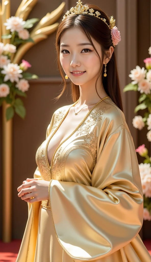 ((Best quality, 8k, Masterpiece :1.3)), 1girl, beautiful woman with emphasis on slim abs: 1.3, (casual hairstyle, big breasts: 1.2), (full body:1.6), hyper realistic skin detail, ultra-detailed face, delicate eyes, double eyelids, soft breasts, smile, beauty moles in breath, diamond choker necklace, jewely, exposed cleavage, her face, realistic, detailed skin, extreme light and shadow, wearing yukata Japanese summer festival, wearing hair ribbon best quality, (in japanese shrine:1.5), (realistic, photorealistic: 1.37), extreme light and shadow, disheveled hair, master work, rich details, (highest quality photo), (masterpiece), (detailed eyes), look in front of you eyes, incredibly cute under eye moles, necklace, earring best quality, Japanese woman, large breasts, very short bob hair,upper body, A beautiful woman with perfect body:1.4, Slim abdomen:1.2,st. louis \(luxurious wheels\), perfect anatomy, Slim Abs: 1.1, ((geisha style is cover the allure of Japanese Oiran Kimono style, with its intricate designs, rich symbolism, and historical significance, influencing modern fashion and inspiring artists globally)), ((sideboob)),(underboob), sitting down, hands behind head, big breasts,(naked), fingers spreading open, underpants,((naked)), open legs, sweat skined:1.2, outdoor, blonde hair,