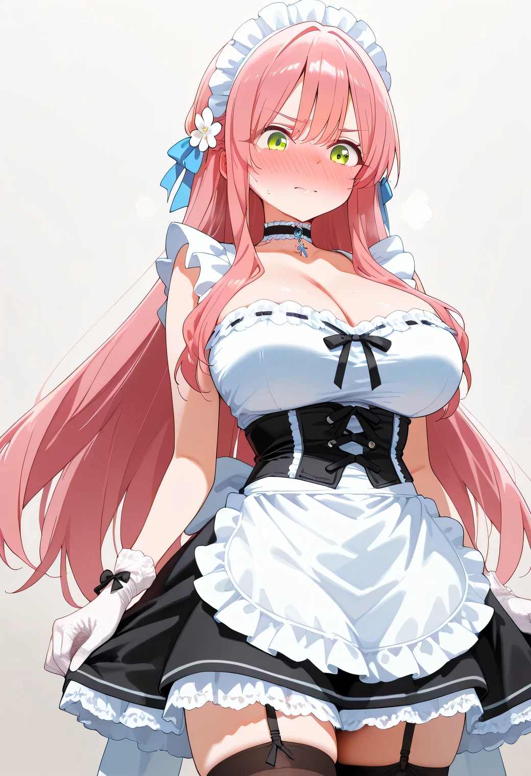 anime hentai big breasts　Maid clothes