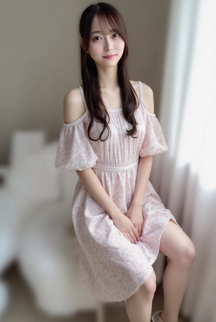 Sister in 4th grade、、125cm negligee、smile、