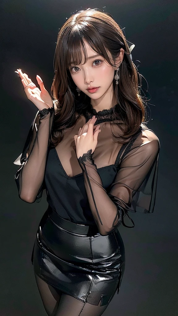 Ana de armas, (back focus), (in the dark:1.6), Hyperrealist portrait, cleavage big breasts:1.3, (mini skirt:1,5) , fantasy art, photo realistic, dynamic lighting, artstation, poster, volumetric lighting, very detailed faces, 4 k, award winning, 1girl, in the dark, deep shadow, low key, shot, (sexy lace clothing:1.6), long hair, black hair, widely spreading legs, cleavage underwear, big ass:1.4,