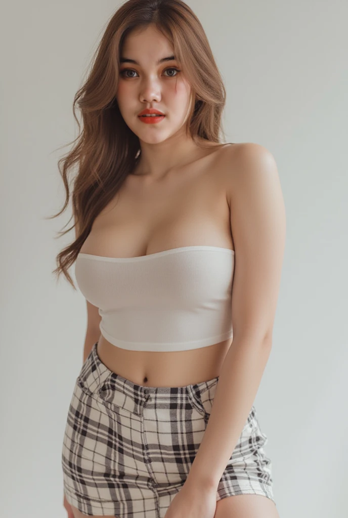 Anatomically correct,masterpiece, Highest quality,Super detailed,Big Breasts, gal,mini skirt,Cowboy Shot,high school girl