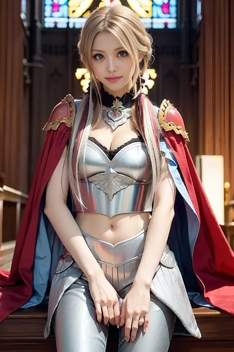 (masutepiece), Professional , masterpiece、top-quality、photos realistic , depth of fields (Gemstone Silver Metal Body:1.9),(Matte White、Particles of light、Jewel Gold Weapon、(Gorgeous castle background)、(White Micro Bikini)(Jewel Metal Body:1.4),Gorgeous Jewel Metal Weapons , Detailed Sword of the Brave ,( Soldier background in metal armor) ,warhammer 40k , adepta sororitas,Detail and ornate jewel crown、独奏、Black hair、(Gangle's forest background)、Beautiful Caucasian beauty、1a person、dynamic ungle,(((Diamond tiara with detail and luxury)))、a small face、A smile、Powerful poses、(Gorgeous castle background)、huge-breasted、20 year old beautiful woman、Stand in the center of the screen、Thin female fingers、Seductive look、