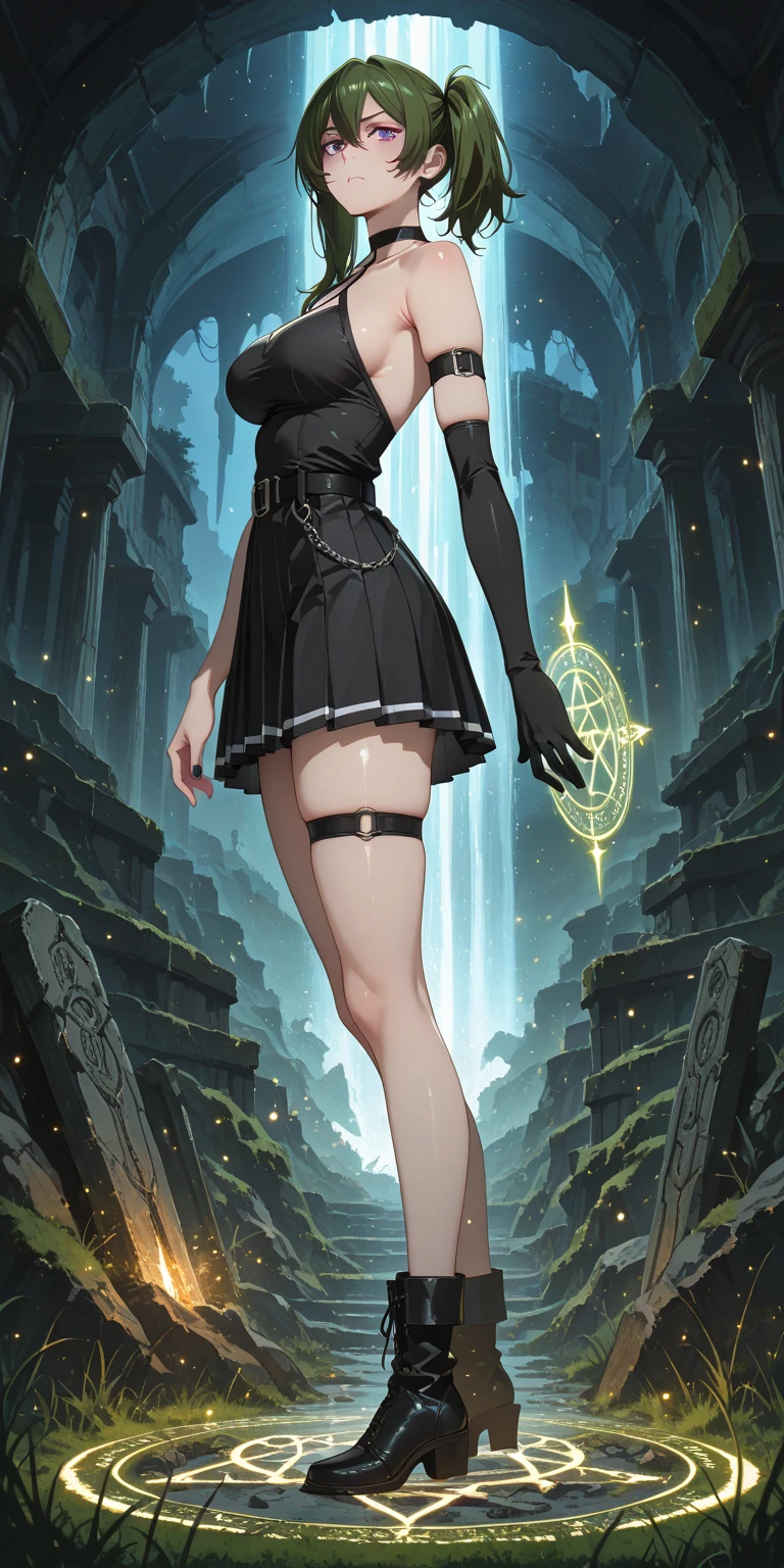 ​(Highest quality, 8k, masterpiece:1.3,beautiful girl), (masterpiece:1.3, Highest quality, Ultra-high resolution, Very detailed),Beautiful body, Beautiful breasts, Beautiful thighs, Beautiful feet, Beautiful fingers, Glowing Skin,(((Long Hair,Black Hair,Beautiful Hair))),(Perfect Anatomy, Anatomically correct, Very detailed肌), Cute and symmetrical face, Perfect Face, Perfect Eyes, ((Perfect Fingers, Five Fingers)), (((whole body,Draw the whole thing)))((Two Arms,Two legs)),Large Breasts,(((Wizard,Black Dress,Big walking stick,Fight with magic))),(((Midnight,Starry Sky,crowd,war,battlefield,battlefieldを照らす女神,Medieval Europe World))),Stand on high ground,((Raise your wand and light up the sky)),There are a lot of goblins on the plateau......,(((Soldiers fighting the enemy,))),(((Our allies are human beings|The enemy is a goblin))),Dynamic pose,Combat with Goblins,Raise your arms wide