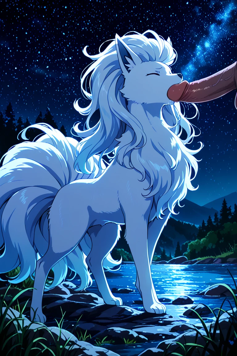 White furry catgirl standing rubbing her pussy
Human male
Sex with cum