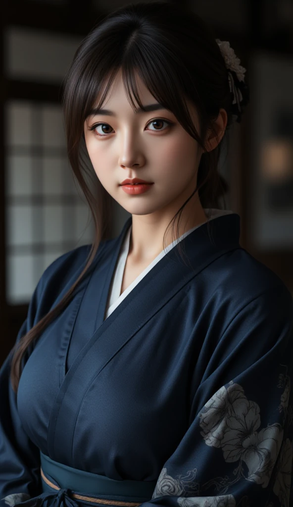 (1 nogizaka girl,teenager,raw photo,photo realistic:1.5),(best quality, high quality,HDR, highest quality,ultra high resolution,high resolution,high res,ultra high difinition,huge file size,8K,2K wallpaper,8K wallpaper,high quality texture,amazing,an extremely delicate:1.4),one girl, Japanese famous idol,beautiful face,small face,absurd,ridiculous,incredibly ridiculous,portrait,breasts close up,blurry background,(yukata,natural makeup:1.3),medium skin,beautiful skin,small head,black hair,silky hair,(Japanese eyes:1.3),black eyes,small eyes,cute eyes,Japanese idol eyes,Japanese nose,(eyebrow:-0.5),(Light Particles, Lens Flare, Luminous Particles: 0.7),looking at viewer,bright lighting,professional lighting,girl