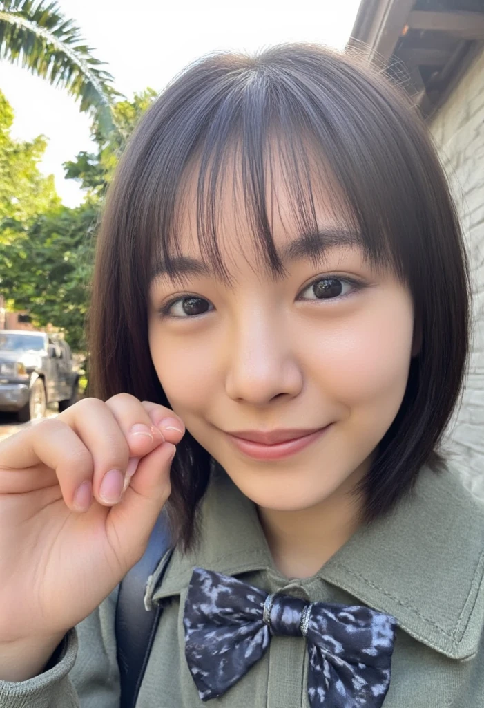 (8k、RAW Photos、highest quality、masterpiece:1.2)、(Realistic、Realistic)、1 Japanese girl、(Short hair)、((Black Hair))、((White Lingerie))、((Petite Woman))、(((Big Breasts)))、Lots of eyelashes、Glowing eyelids、skeletally correct