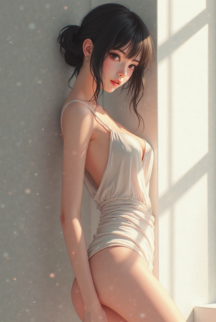 (1 girl:1.3), alone, (((Very detailed face)))), ((very detailed eyes and face)))), beautifulディテールの目, body parts__, official art, unified 8k wallpaper, Super detailed, beautiful and beautiful, beautiful, masterpiece, 最high quality, original, masterpiece, ultra-detailed photos, 最high quality, ultra high resolution, realistic realism, sunlight, full body portrait, amazing beauty, dynamic pose, delicate face, lively eyes, (from the front), she is completely naked, The lower body is completely naked, The upper body is also completely naked, Highly detailed city roof background, rooftop, overlook the city, detailed face, Detailed complex and busy background, Messy, nice, milky, highly detailed skin, realistic skin details, visible pores, clear focus, volumetric fog, 8K UHD, Digital single-lens reflex camera, high quality, film grain, Fair skin, photorealism, lomography, Futuristic dystopian megalopolis, translucent,perfect anatomy,realistic depiction of genitals,Biologically correct depiction of reproductive organs,Genital organs are realistically depicted,genitals are wet