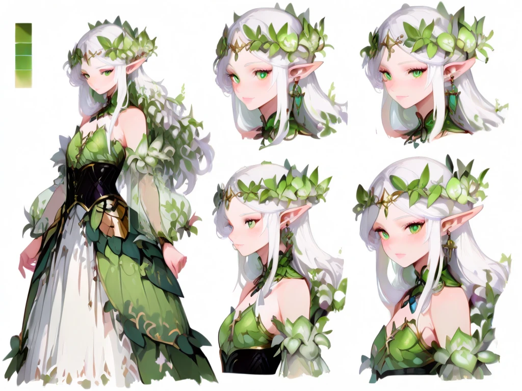 ((best quality)), ((highly detailed)), masterpiece, extremely detailed face, beautiful face, (detailed eyes, deep eyes), (1girl), full body, (dryad), (((plant_hair:2, multi colored hair, brown and green hair, leaves in hair))), (((dark brown skin:1.5))), (serene smile), green eyes, tall woman, <lora:tattoo_lora01:.7>, ((intricate tattoos:1.4)), (green tattoos), (rune tattoos), nature, ((leaf skirt, clothes made of plants:1.4)), medium breasts, mushrooms