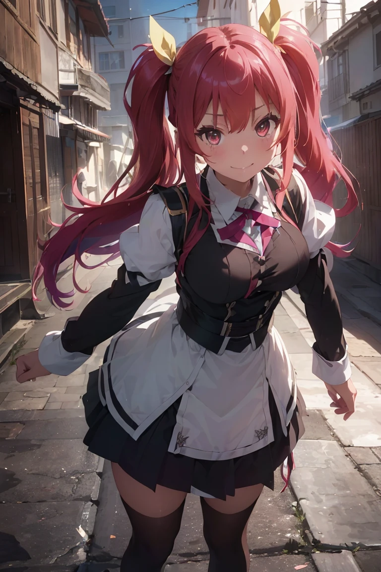 1girl,scared expression open mouth clenched teeth,red hair,red eyes,,sad,despair,,(collar),(leash),,(tied up),(tied wrists),bikini