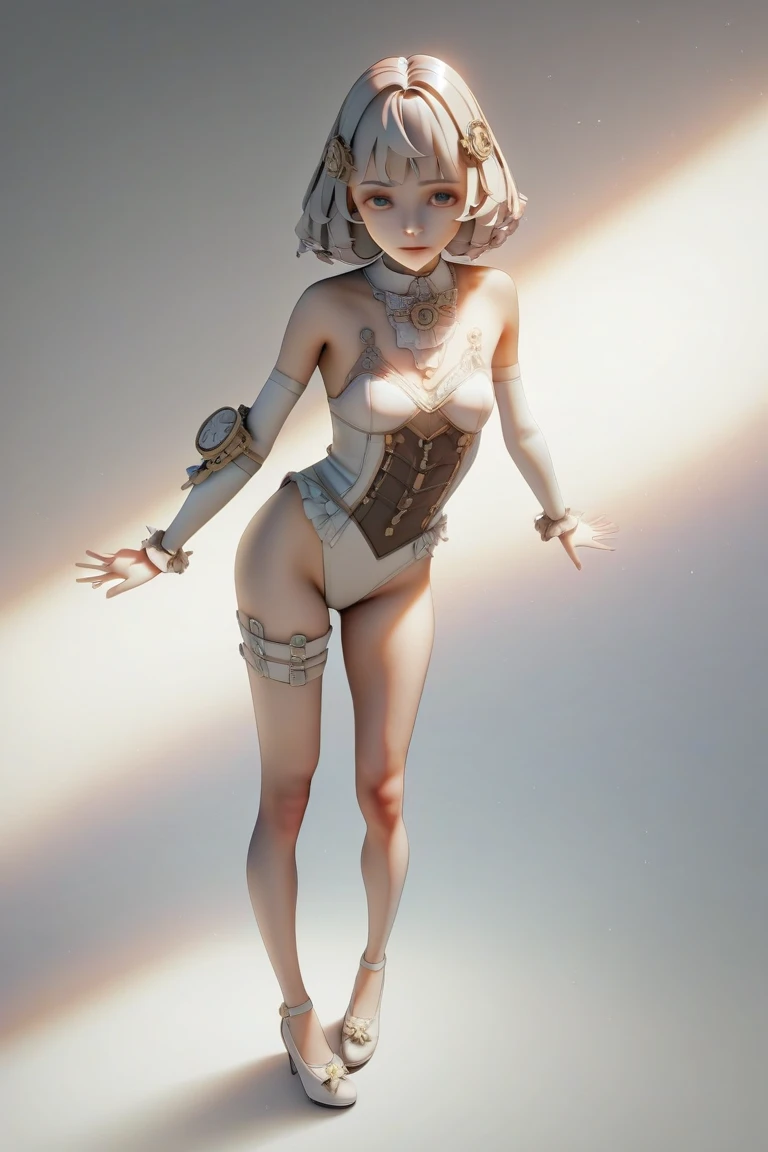 (masterpiece, best quality), 1girl,(((,barefoot))), 5 toes, black toe nails, Focus full body, tied ankles together, tied arms, solo, on dungeon,Alex totally spies,