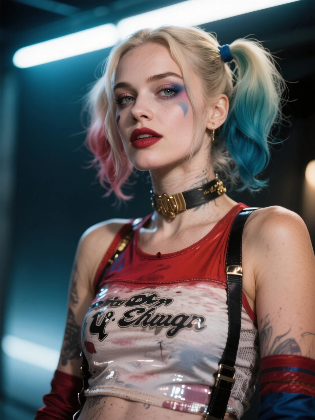 raw photo, Millie Bobby Brown as Harley Quinn
