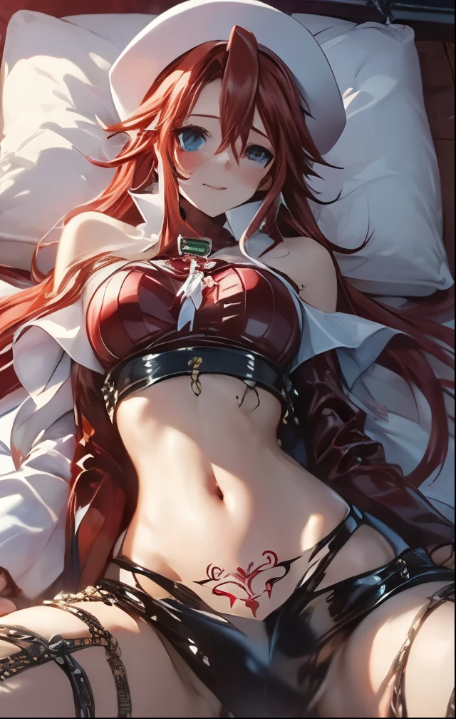 (((SFW、Highest quality、 first class masterpiece 、normal body 、32k、detailed face、super precise、normal hand、5 fingers、Highest)))、Atti(summon night)、Aty(summon night)、Beautiful Girl、Red-silver hair、disheveled hair、beautiful breasts、slender、 slim、 can be used、Tattered Red Tight Suit Full of Holes、torn clothes、 Navel Exposure 、chest exposed、Muscle Exposure、super miniskirt、Blushing Embarrassingly、Pushed down、with open arms、Chain Lead Slave Iron Collars、Chain Bondage、I can't move、by Night Toy、ChainBondage、Shy open leg chain restraint、A lot of chains、bed crucifixion bondage、big pink heart aphrodisiac pimples on lower abdomen、Forced Consequence、Womb Tattoos、big pink heart tattoo on navel、 Prodigal Face、Pleasure Fall、Obedience、masochist、The Fall of Slaves、Pleasure Smile