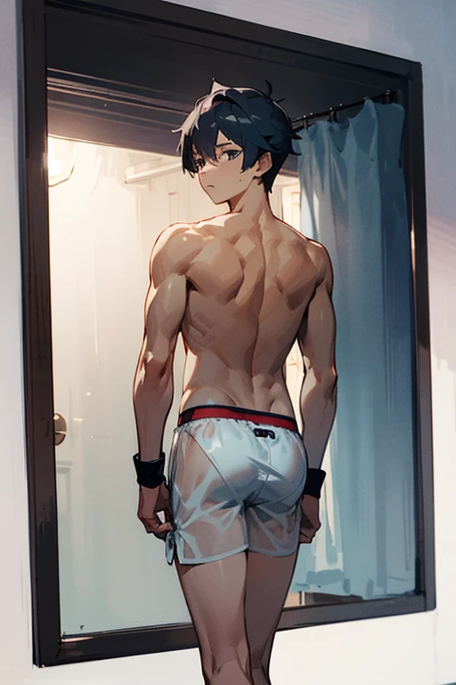 ((Man's arms))、nsfw,One Woman、10 years old、Primary school students、((Beautiful nipples))、((Small Breasts)),((A middle-aged man pulls on my bra))、Pulling hard on the bra、Highest quality、Very delicate and beautiful、((Very short bangs))、((Bangs))、Light shiny brown hair、The hair is light、((Short Bob))、Cute face、Young face、Cute like an idol、Yellow Eyes、Are thin、Slim figure、Short、(Child body type)、((Lots of sweat))、Embarrassed face、Open Mouth、Troubled face、Red face、On the bed、Shot from a random angle、