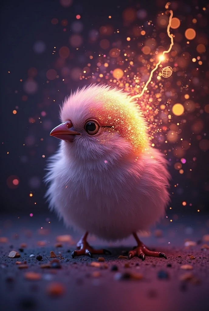 An RGB chick that glows in the dark