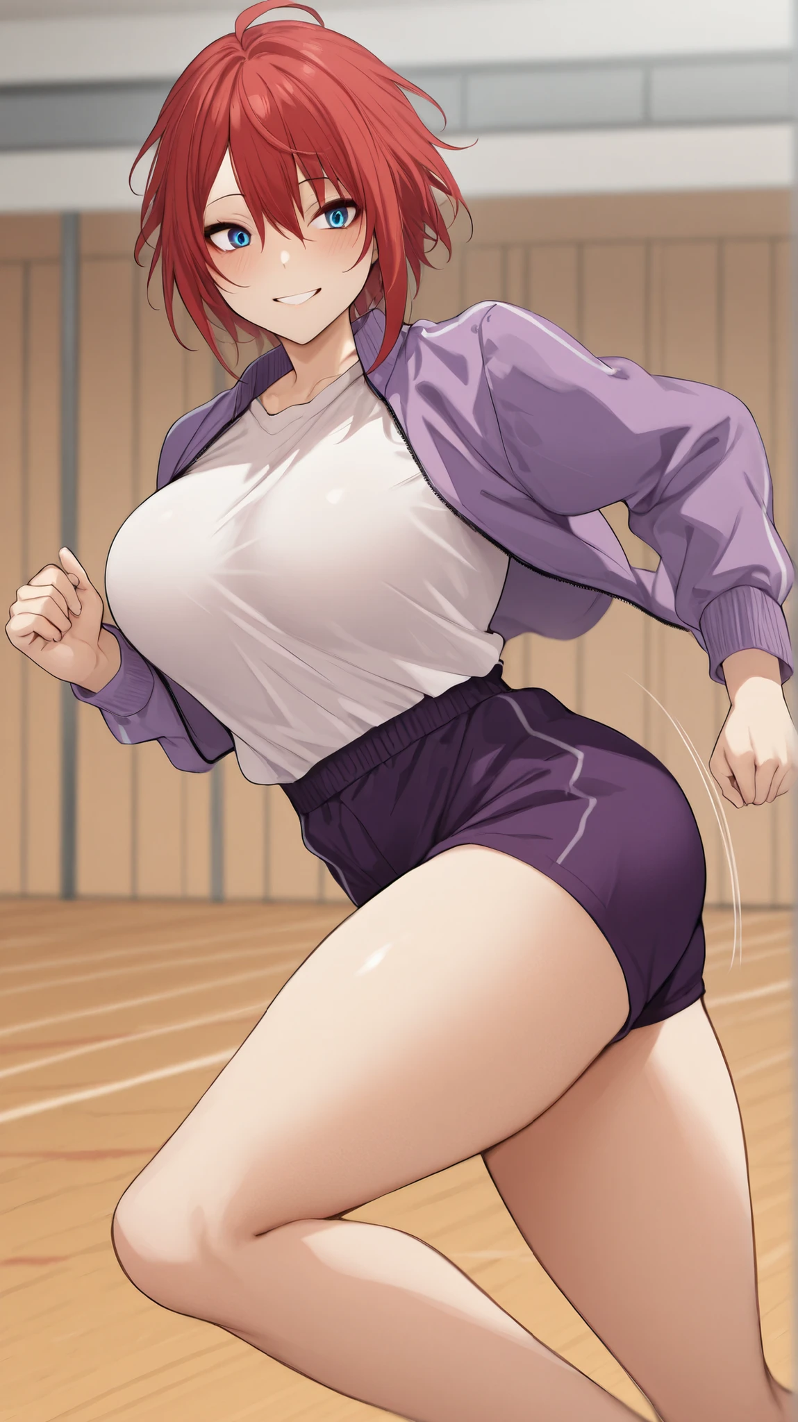 ((Girl, kick, karate uniform )) , (masterpiece, best quality, ultra detailed), (( cinematic lighting, ultra HD, 8k wallpaper, absurdres, )), (( closeup of body, )), tatami , (kicking, high kick, spreading legs, battle, ), (ceiling, ), from Below , (ultra detailed breast skin texture, ultra enormous gigantic breast expansion, ), (back shot, from behind), (extremely close-up of body :1.1, ),