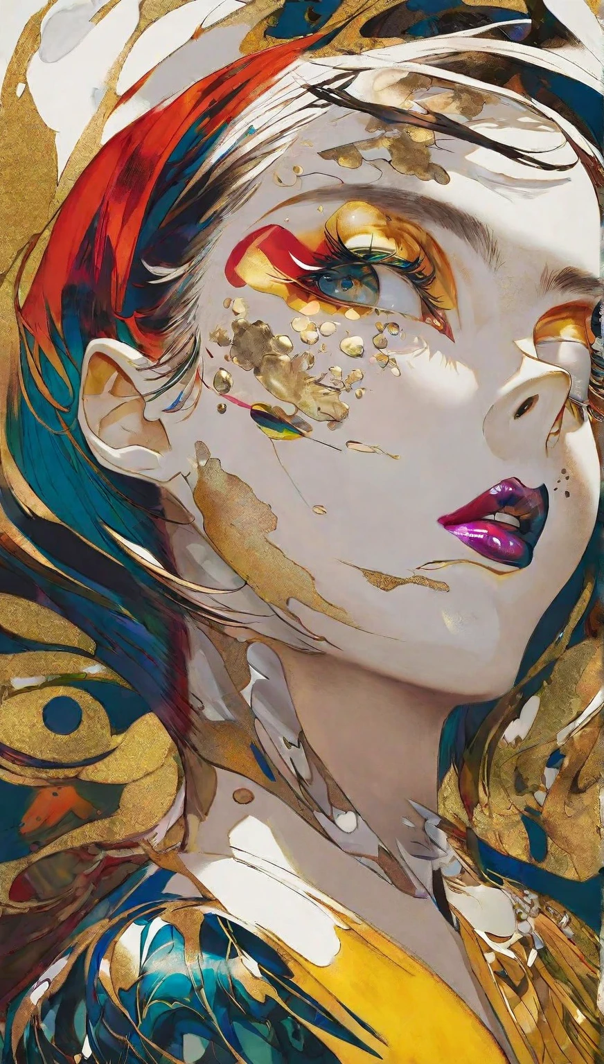 official art, unity 8k wallpaper, ultra detailed, beautiful and aesthetic, masterpiece, best quality, (zentangle, mandala, tangle, entangle), (fractal art:1.3) , 1girl, extremely detailed, dynamic angle, cowboyshot, the most beautiful form of chaos, elegant, a brutalist designed, vivid colours, romanticism, by james jean, roby dwi antono, ross tran, francis bacon, michal mraz, adrian ghenie, petra cortright, gerhard richter, takato yamamoto, ashley wood, atmospheric, ecstasy of musical notes, streaming musical notes visible