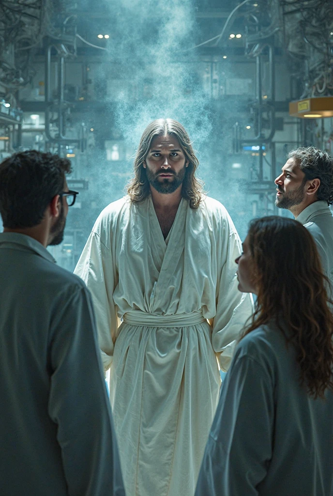 Jesus Christ in the year 2024 in a brothel