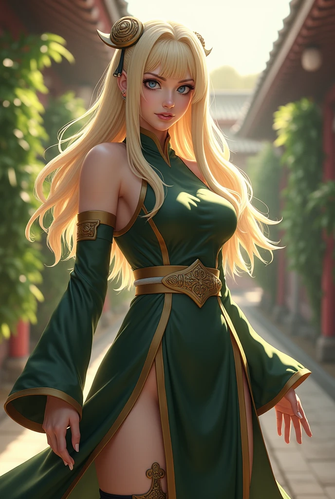 Drawing a woman with long hair and a feather hat, detailed portrait of anime girl, portrait anime girl, Artgerm. High detail, stunning anime face portrait, small breasts, digital anime art, art germ. Anime illustration, detailed digital anime art, anime girl portrait, green dress, realistic digital art 4k, realistic digital art 4k, realistic, aesthetic, attractive poses,