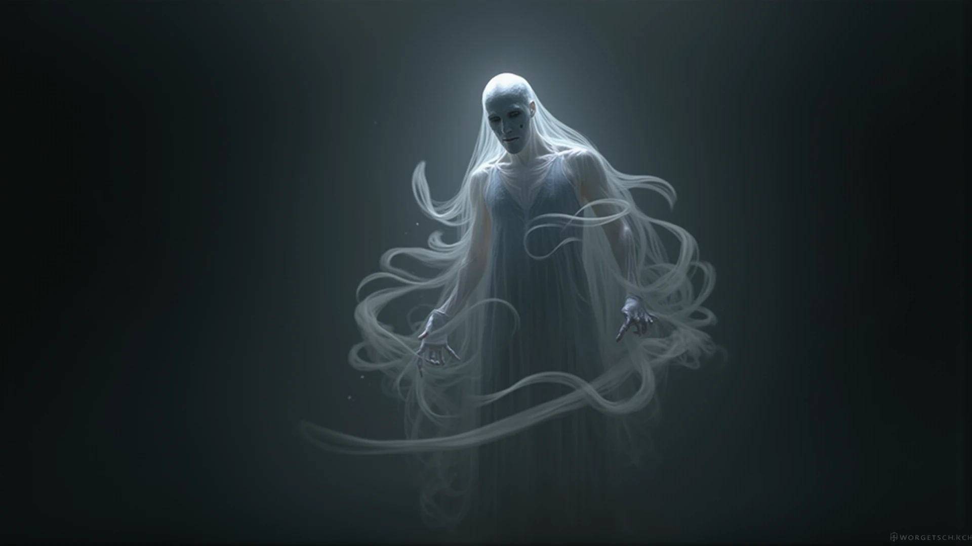 A terrifyingly realistic depiction of Spiderman as a hungry ghost, with a very scary face, in 4k quality, rich in detail and texture. The image is oriented horizontally to emphasize the haunting nature of the character. --s 150 --ar 16:9 --c 5 --v 5.2