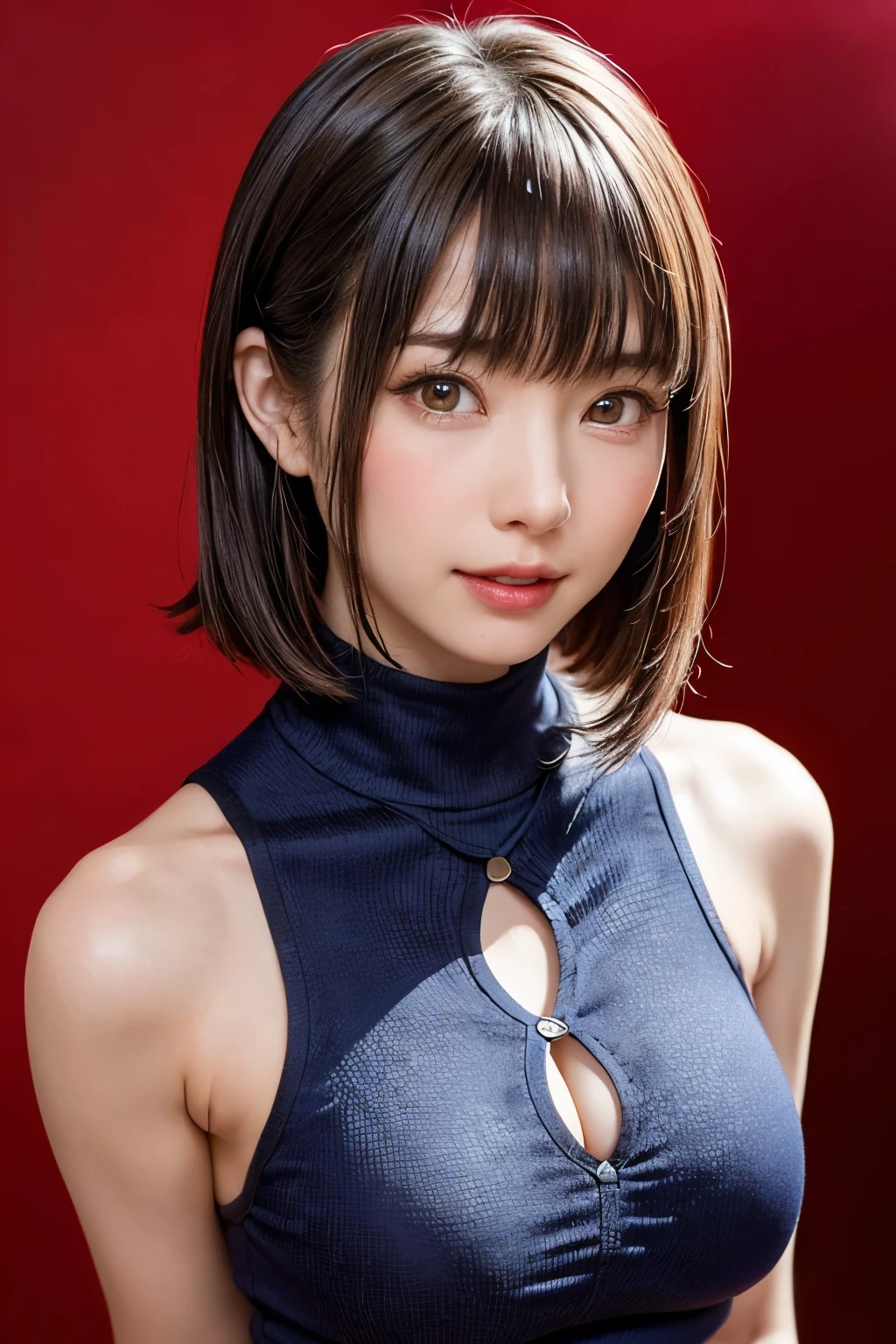 8k, RAW Photos, Highest quality, masterpiece, Realistic, Realistic, (1 Ultimate beauty), 野球cheer leading部,(Strictly adhere to a composition where only one person appears in the photo)、(At the baseball stadium)(Wear rimless glasses)((Female Cheerleader))(cheer leading) (((Bold-colored sleeveless shirt and flared skirt)))Highly detailed face, (Perfect Teeth), fine grain, double eyelid, eyelash, Lip details, (((Black hair pixie cut)), (((Very large breasts)))Big Breasts,(((Accentuate your cleavage)))(((crouching)))(((Squat posture)))((Erotic pose))(((It emphasizes the crotch)))Cowboy Shot, Soft Light, ((Written boundary depth))
Proceed with caution,((, Japanese women)), (((moderately fleshy body, Tight waist))), (((Front view, Realistic))Front view